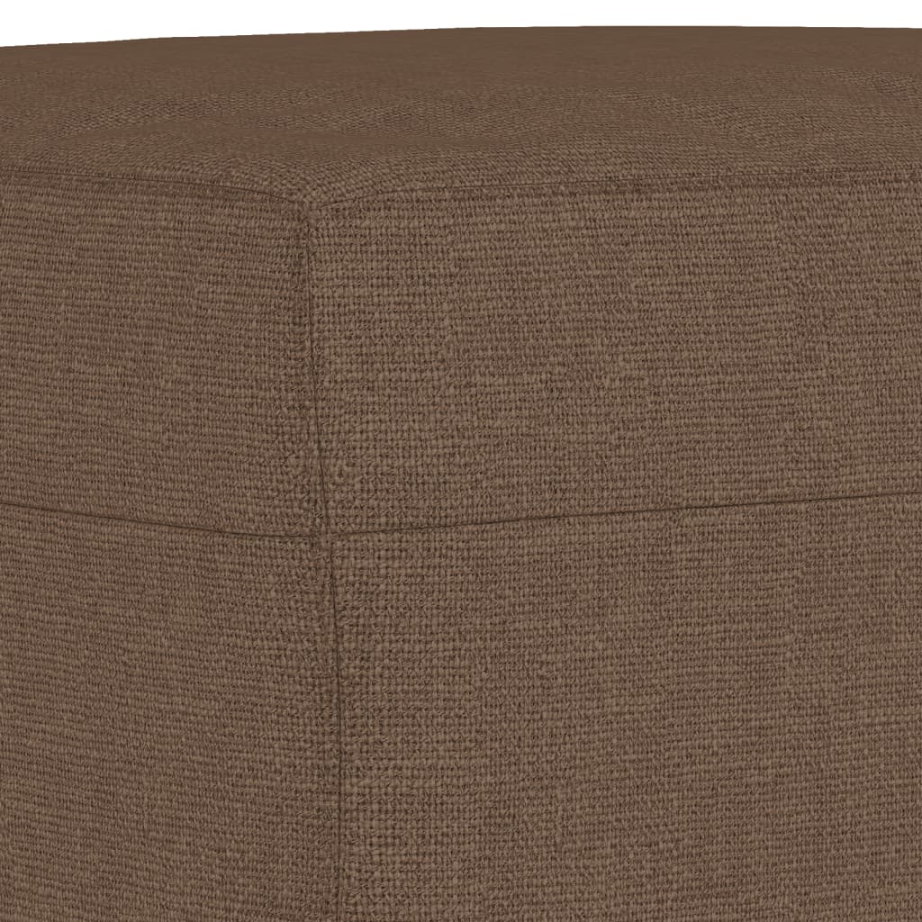 Poggiapiedi Marrone 60x50x41 cm in Tessuto