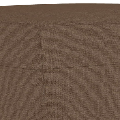 Poggiapiedi Marrone 60x50x41 cm in Tessuto