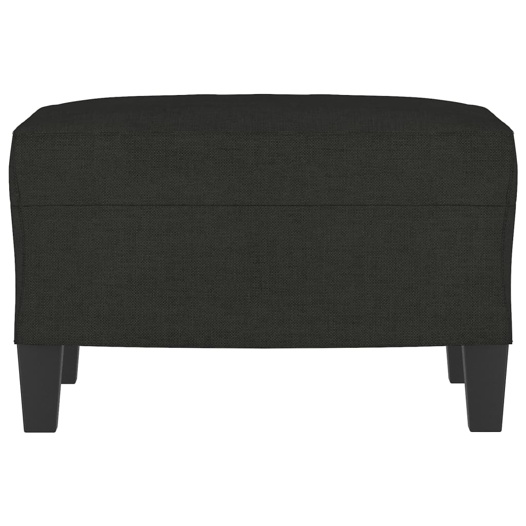 Poggiapiedi Nero 60x50x41 cm in Tessuto