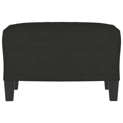 Poggiapiedi Nero 60x50x41 cm in Tessuto