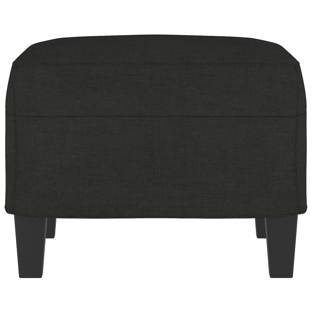 Poggiapiedi Nero 60x50x41 cm in Tessuto