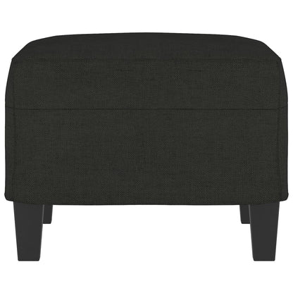 Poggiapiedi Nero 60x50x41 cm in Tessuto