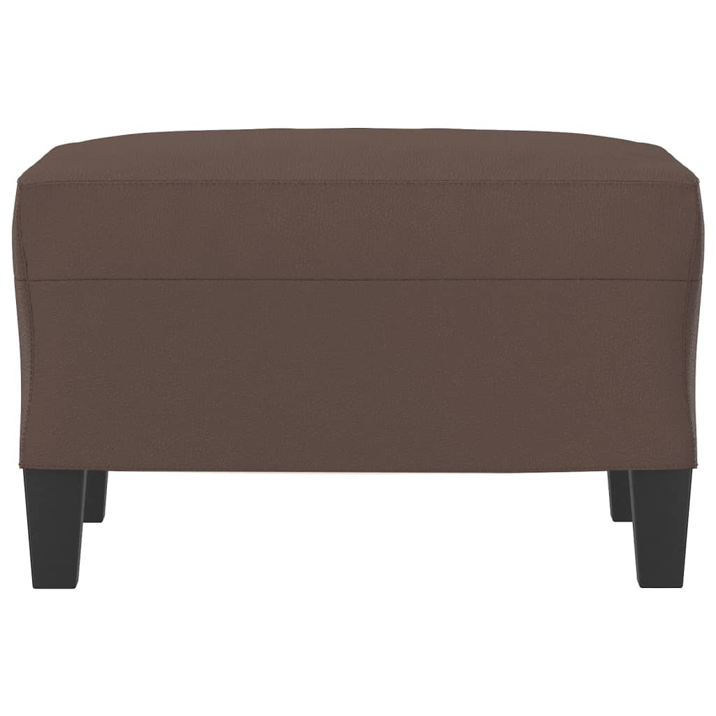Poggiapiedi Marrone 60x50x41 cm in Similpelle