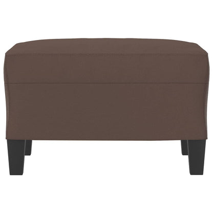 Poggiapiedi Marrone 60x50x41 cm in Similpelle