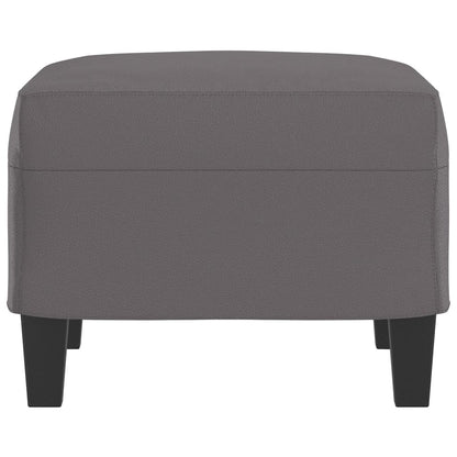 Poggiapiedi Grigio 60x50x41 cm in Similpelle