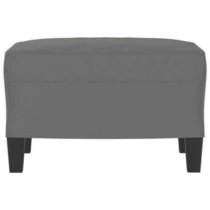 Poggiapiedi Grigio Scuro 60x50x41 cm in Tessuto Microfibra