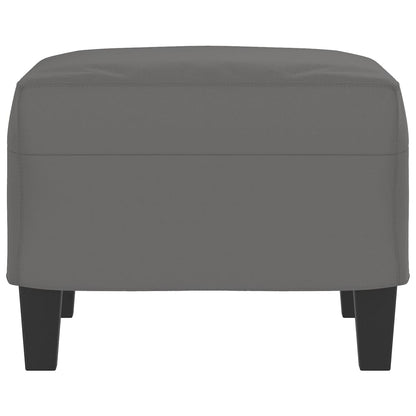 Poggiapiedi Grigio Scuro 60x50x41 cm in Tessuto Microfibra