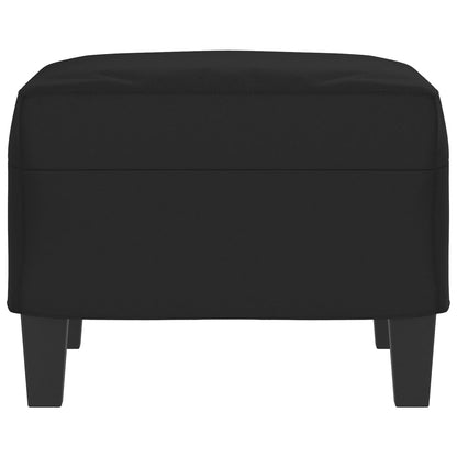 Poggiapiedi Nero 60x50x41 cm in Tessuto Microfibra