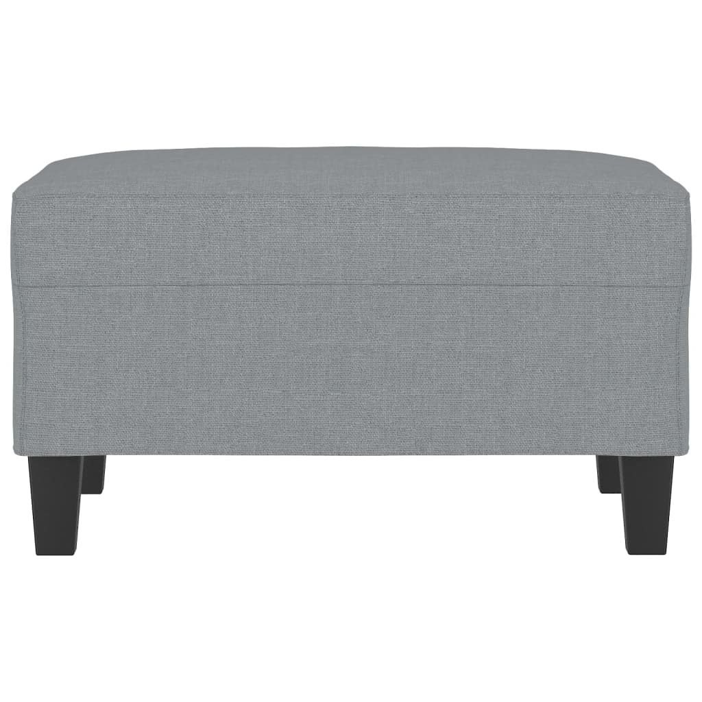 Poggiapiedi Grigio Chiaro 70x55x41 cm in Tessuto
