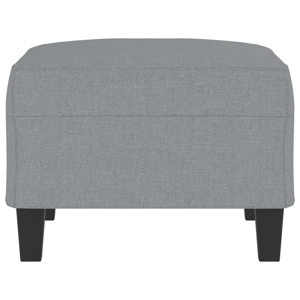 Poggiapiedi Grigio Chiaro 70x55x41 cm in Tessuto