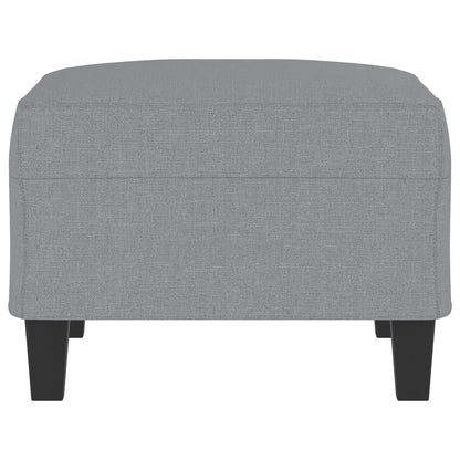 Poggiapiedi Grigio Chiaro 70x55x41 cm in Tessuto