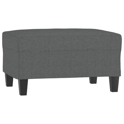 Poggiapiedi Grigio Scuro 70x55x41 cm in Tessuto