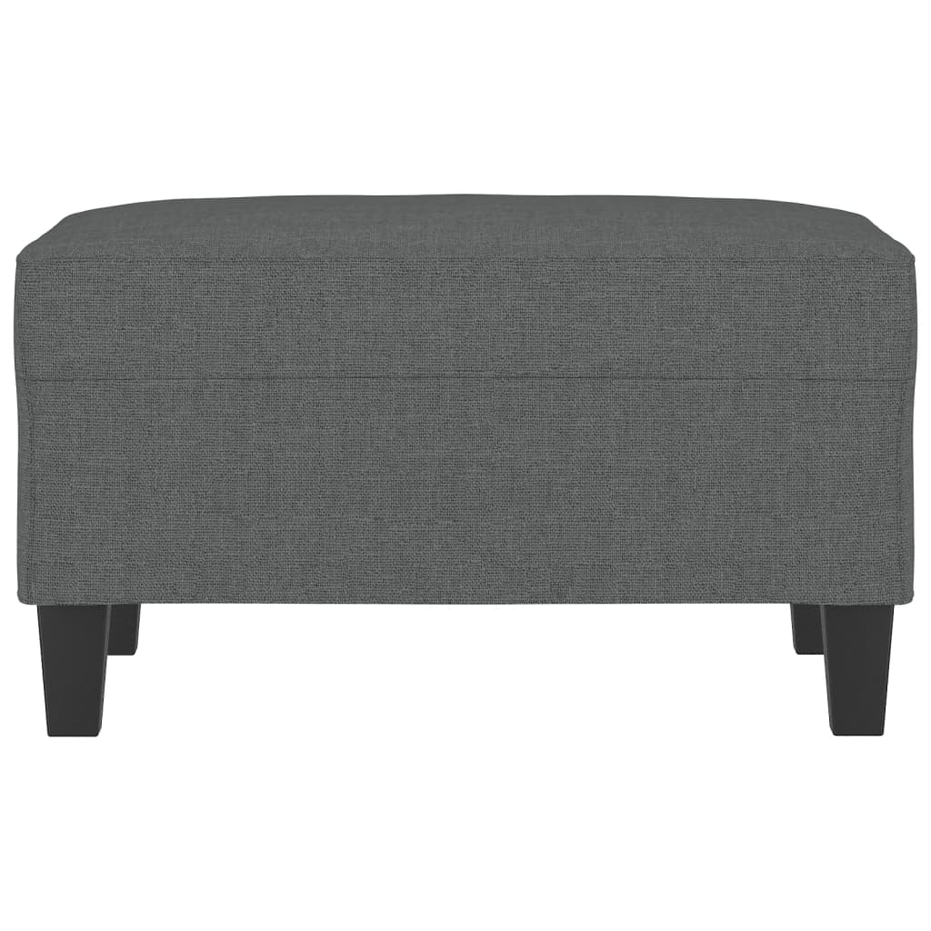 Poggiapiedi Grigio Scuro 70x55x41 cm in Tessuto