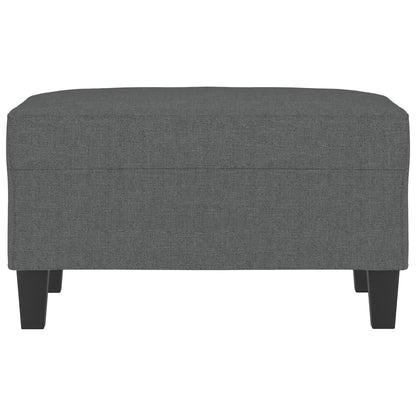 Poggiapiedi Grigio Scuro 70x55x41 cm in Tessuto