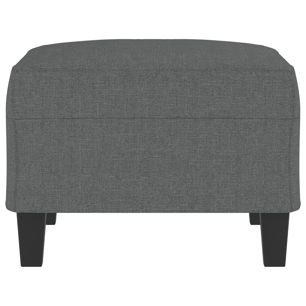 Poggiapiedi Grigio Scuro 70x55x41 cm in Tessuto