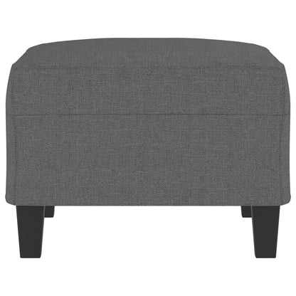 Poggiapiedi Grigio Scuro 70x55x41 cm in Tessuto