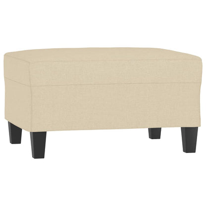 Poggiapiedi Crema 70x55x41 cm in Tessuto