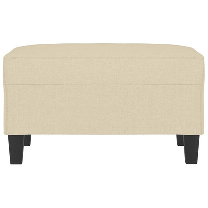 Poggiapiedi Crema 70x55x41 cm in Tessuto