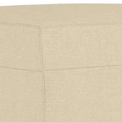 Poggiapiedi Crema 70x55x41 cm in Tessuto