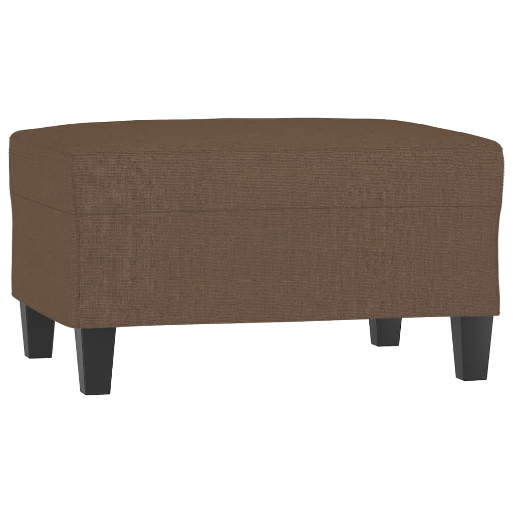 Poggiapiedi Marrone 70x55x41 cm in Tessuto
