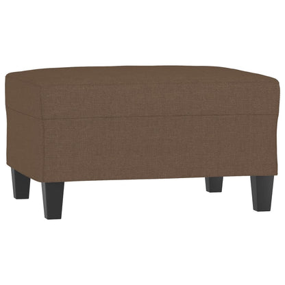 Poggiapiedi Marrone 70x55x41 cm in Tessuto