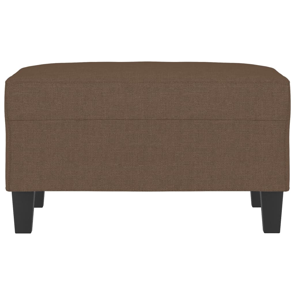 Poggiapiedi Marrone 70x55x41 cm in Tessuto