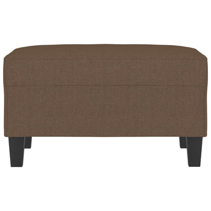 Poggiapiedi Marrone 70x55x41 cm in Tessuto