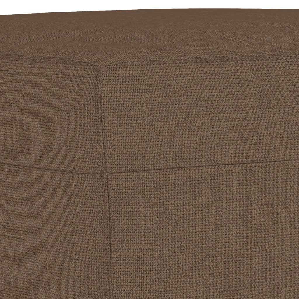Poggiapiedi Marrone 70x55x41 cm in Tessuto