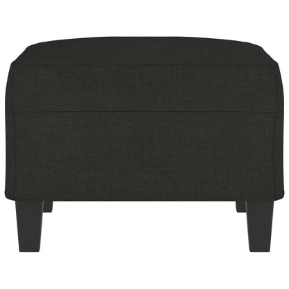 Poggiapiedi Nero 70x55x41 cm in Tessuto