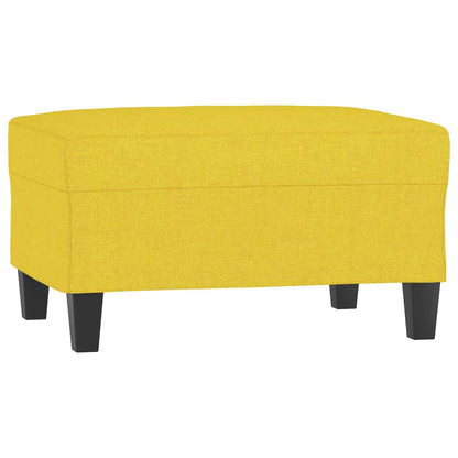 Poggiapiedi Giallo Chiaro 70x55x41 cm in Tessuto