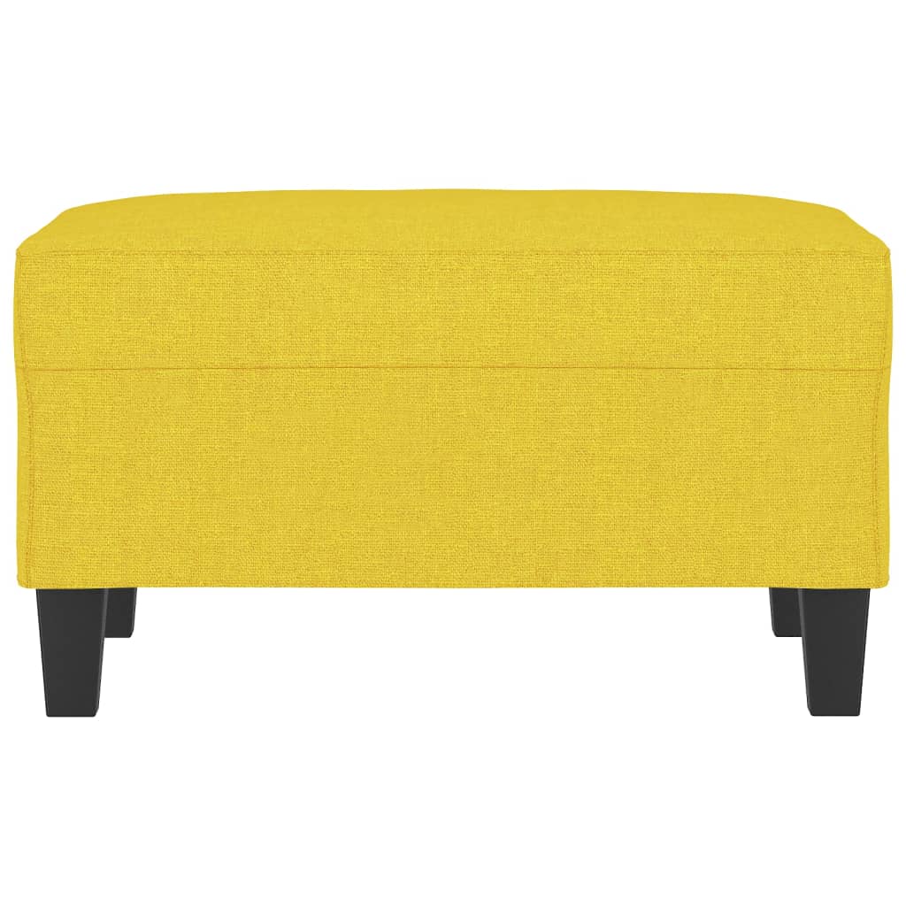 Poggiapiedi Giallo Chiaro 70x55x41 cm in Tessuto