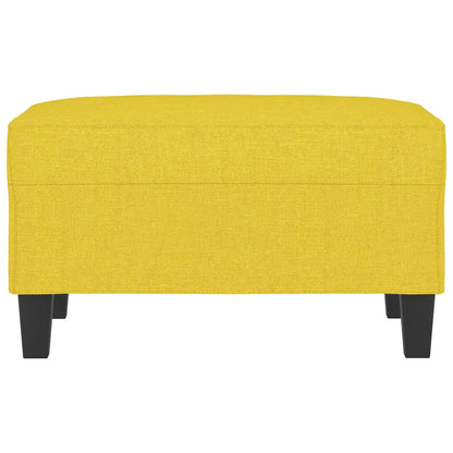 Poggiapiedi Giallo Chiaro 70x55x41 cm in Tessuto