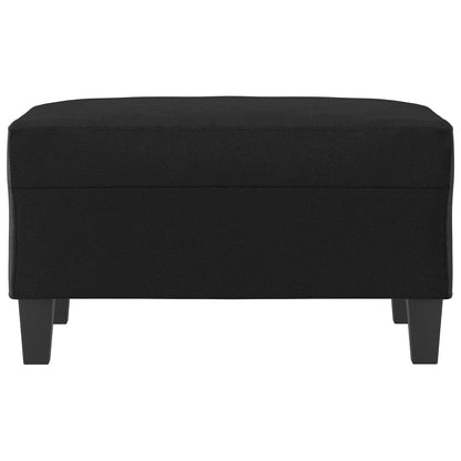 Poggiapiedi Nero 70x55x41 cm in Similpelle