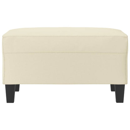 Poggiapiedi Crema 70x55x41 cm in Similpelle