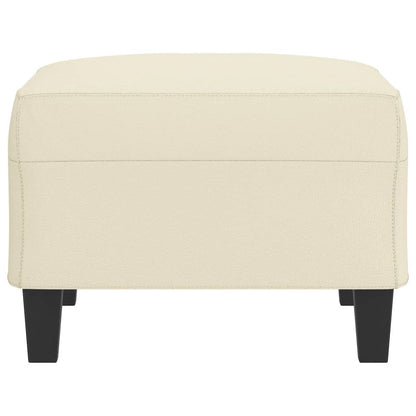Poggiapiedi Crema 70x55x41 cm in Similpelle
