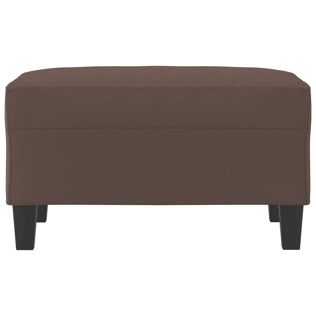 Poggiapiedi Marrone 70x55x41 cm in Similpelle