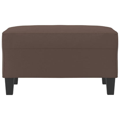 Poggiapiedi Marrone 70x55x41 cm in Similpelle