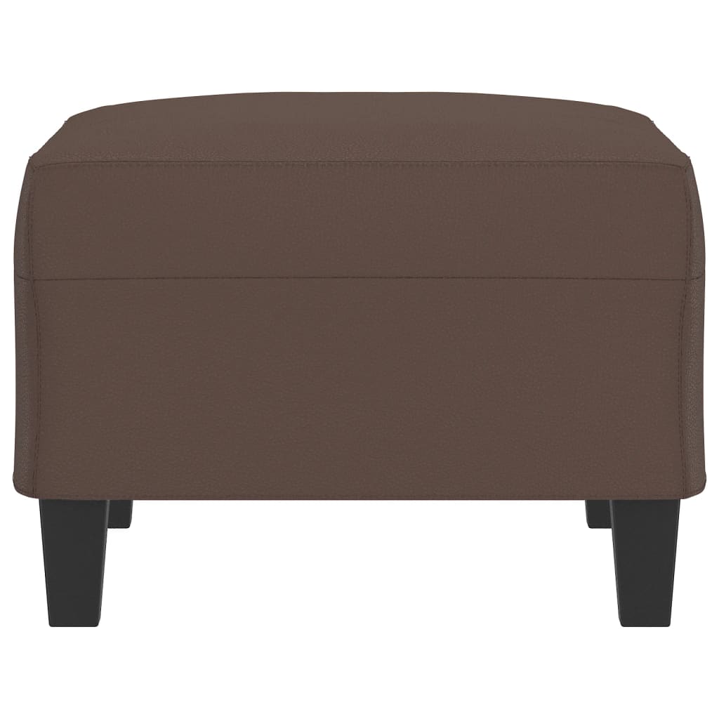 Poggiapiedi Marrone 70x55x41 cm in Similpelle