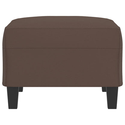 Poggiapiedi Marrone 70x55x41 cm in Similpelle