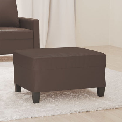 Poggiapiedi Marrone 70x55x41 cm in Similpelle