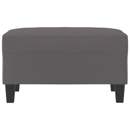 Poggiapiedi Grigio 70x55x41 cm in Similpelle
