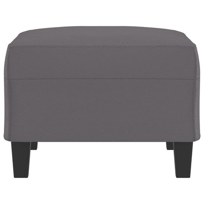 Poggiapiedi Grigio 70x55x41 cm in Similpelle