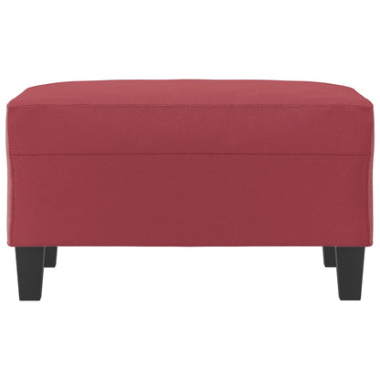 Poggiapiedi Rosso Vino 70x55x41 cm in Similpelle