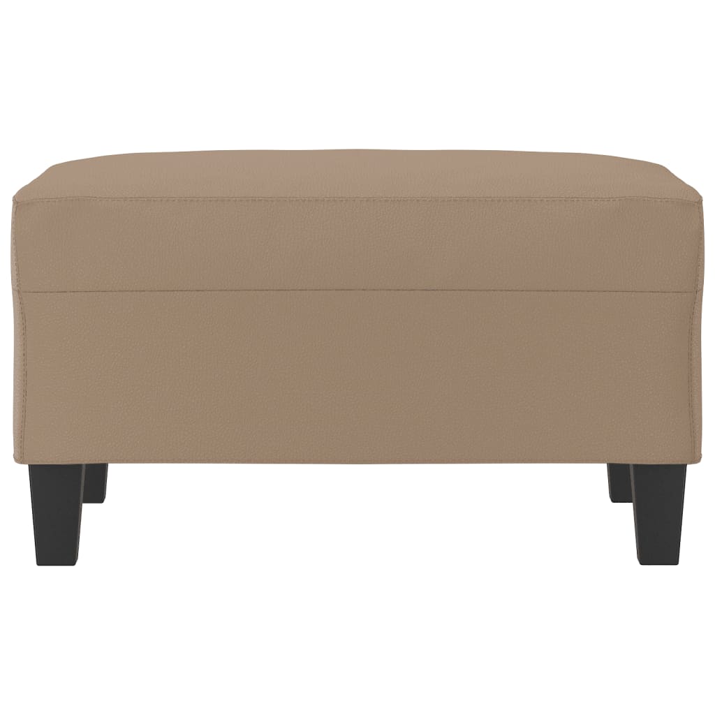 Poggiapiedi Cappuccino 70x55x41 cm in Similpelle