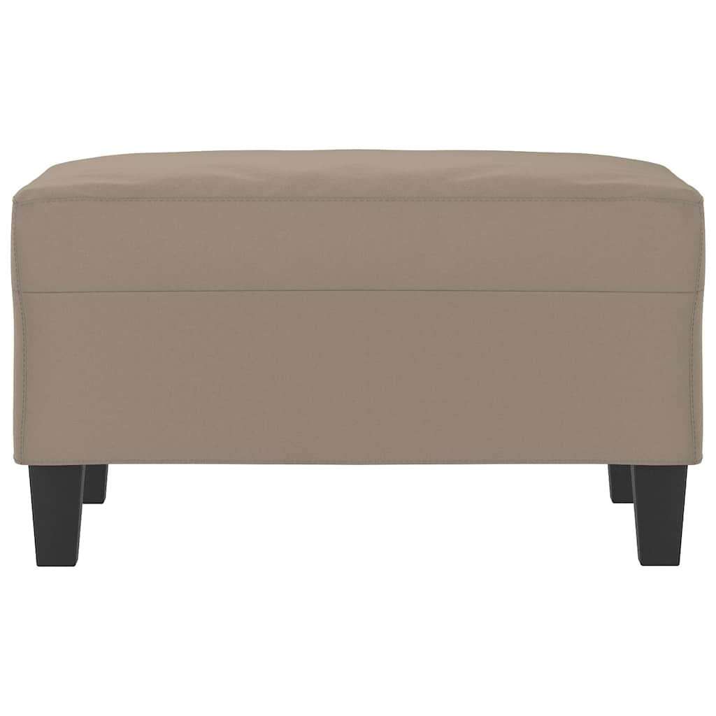 Poggiapiedi Tortora 70x55x41 cm in Tessuto Microfibra