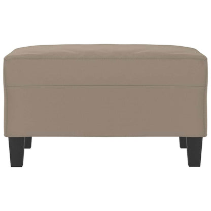Poggiapiedi Tortora 70x55x41 cm in Tessuto Microfibra