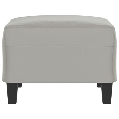 Poggiapiedi Grigio Chiaro 70x55x41 cm in Tessuto Microfibra