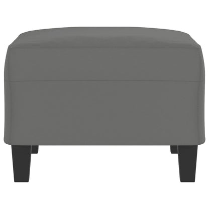 Poggiapiedi Grigio Scuro 70x55x41 cm in Tessuto Microfibra