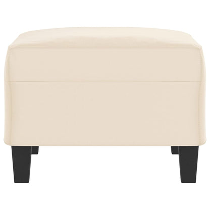 Poggiapiedi Beige 70x55x41 cm in Tessuto Microfibra