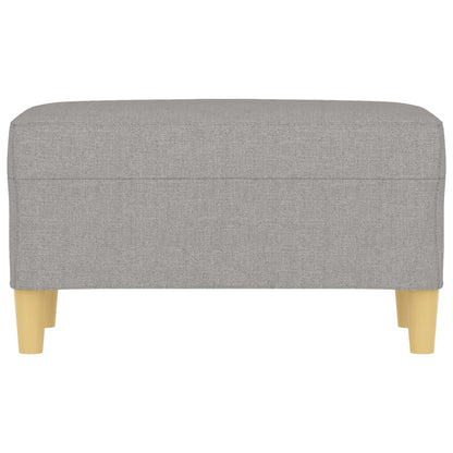 Panca Grigio chiaro 70x35x41 cm in Tessuto